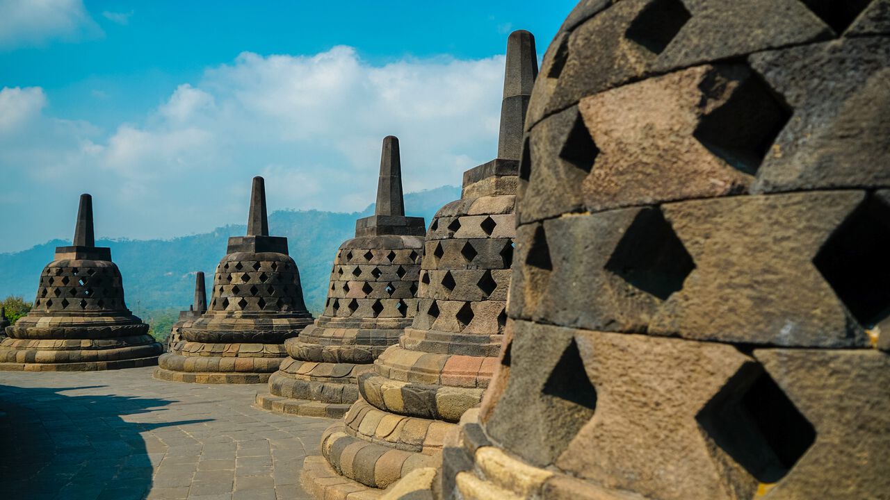 Bảo tháp Borobudur ở Yogyakarta