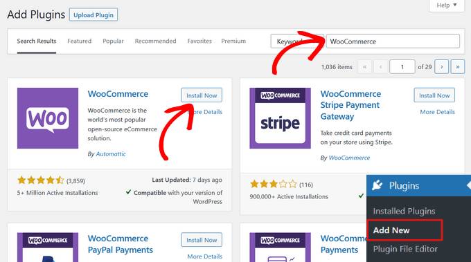 Cai dat WooCommerce buoc-1