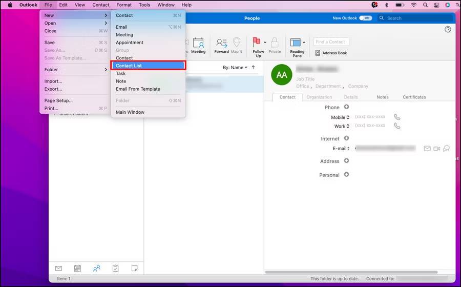 Cach tao danh sach lien he Outlook tren Mac-3