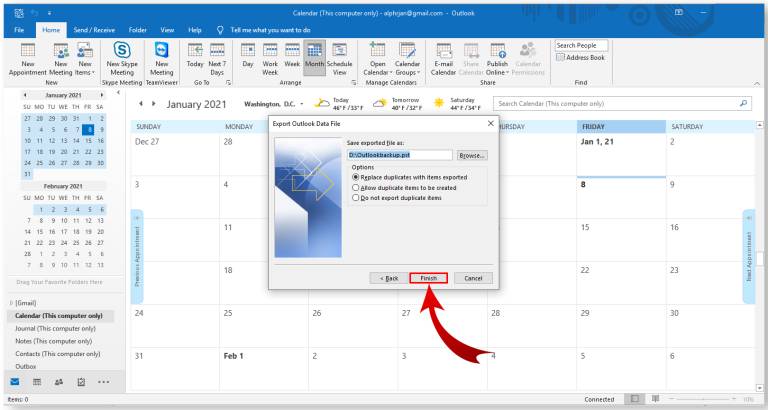 Huong dan Backup va Export email trong Outlook-12