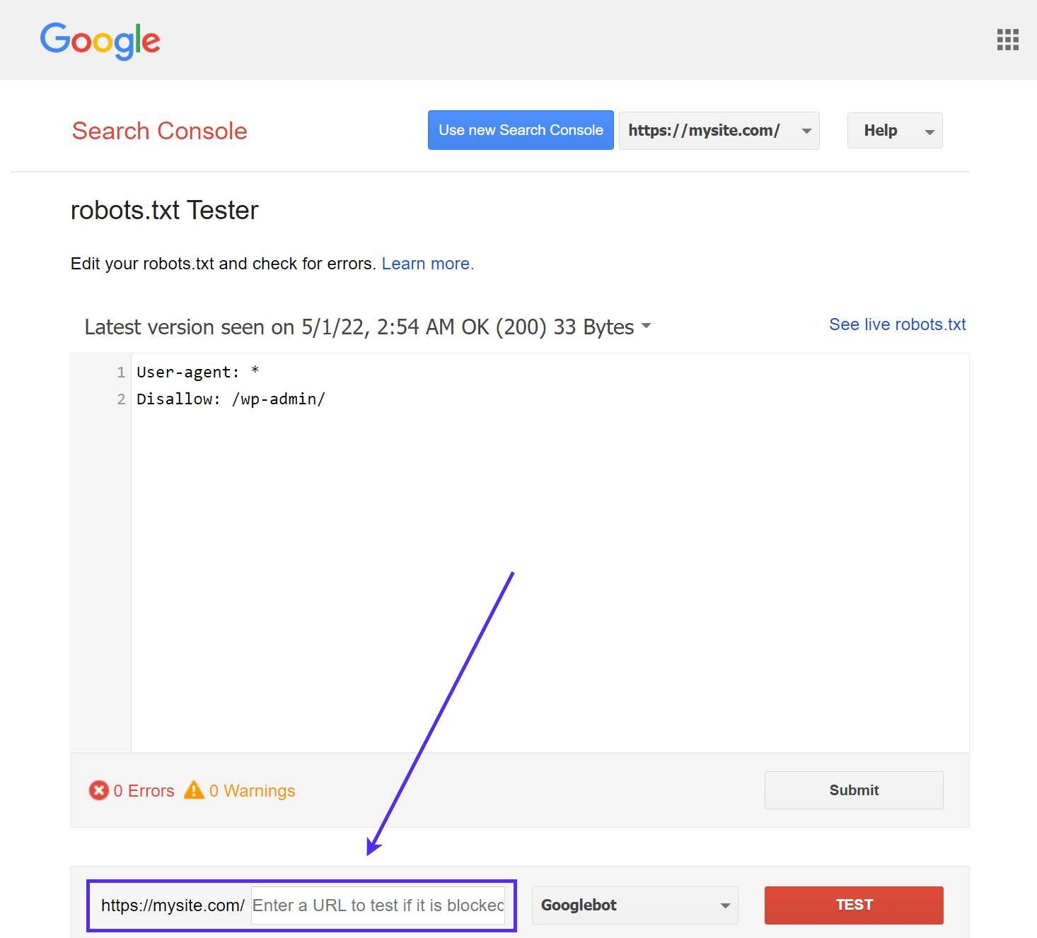 Kiem tra tep Robots.txt