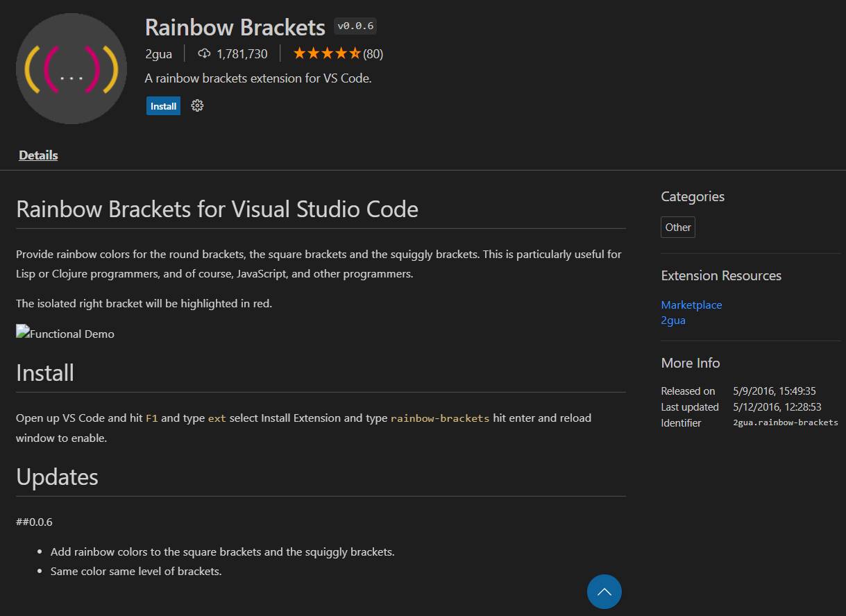 Rainbow Brackets