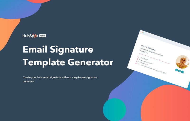 tạo chữ ký email chuyên nghiệp với Hubspot bước 1