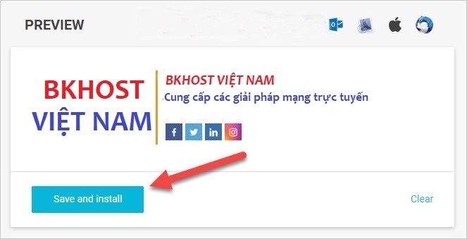tạo chữ ký email chuyên nghiệp với Newoldstamp bước 4