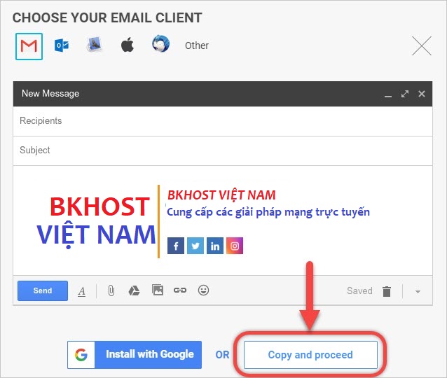 tạo chữ ký email chuyên nghiệp với Newoldstamp bước 6
