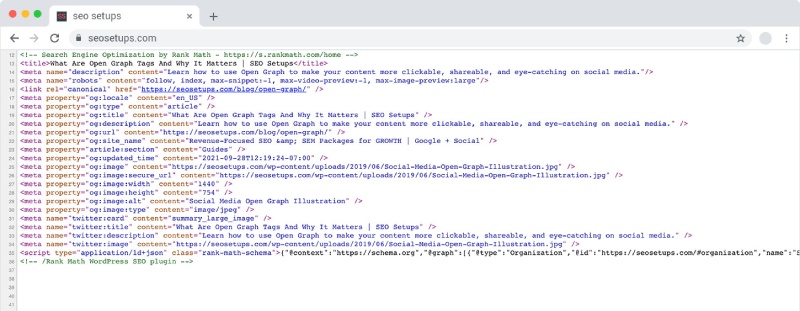 Thêm mã Open Graph vào trang web