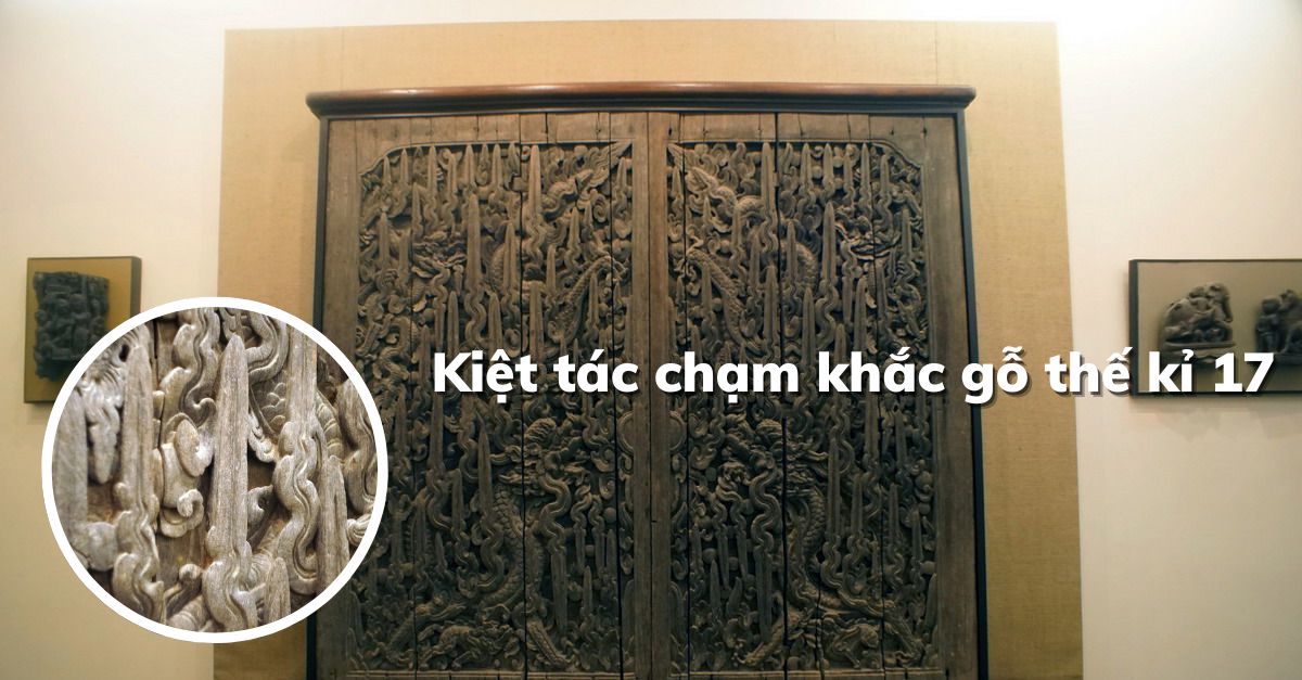 Chùm ảnh về bộ cửa chạm rồng 400 tuổi đẹp nhất Việt Nam: Kiệt tác chạm khắc gỗ TK17, là bộ cửa đẹp nhất trong số các cánh cửa kiến trúc cổ Việt Nam.