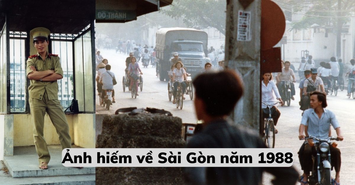 66 bức ảnh quý giá về Sài Gòn 1988: Xe đạp đầy đường, chở đầu lân bằng xích lô