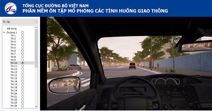 Hướng dẫn thi thử 120 câu mô phỏng GPLX B2