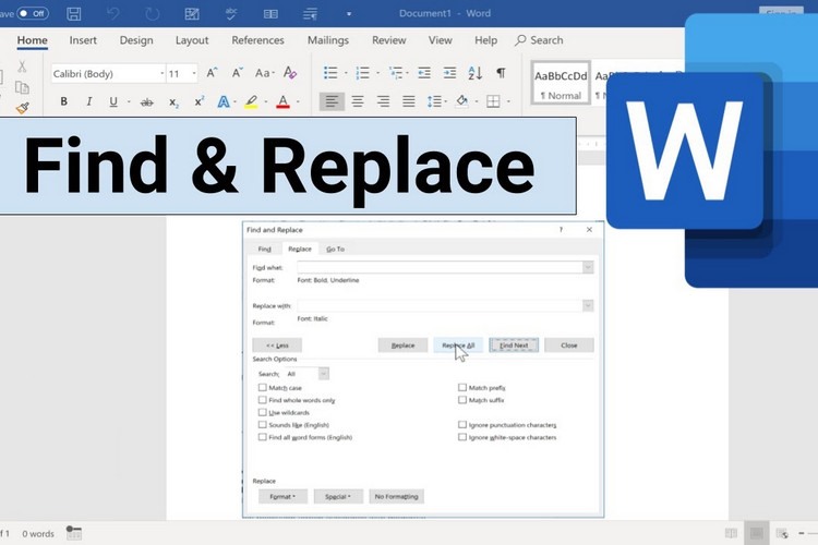 Hướng dẫn tìm và thay thế văn bản trong Word