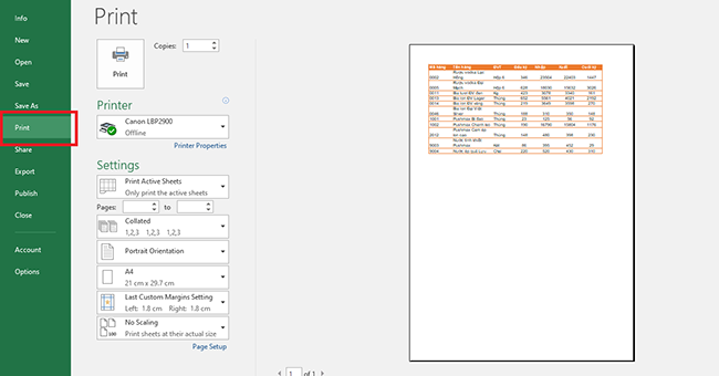 Mách bạn những cách căn lề trang in nhanh nhất trong Excel