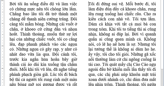 Hướng dẫn cách tạo cột và ngắt cột cho văn bản Word