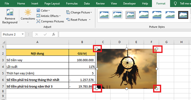 Cách cố định vị trí/kích thước hình ảnh trong Excel