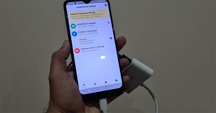 Cách sử dụng điện thoại Android cũ làm OctoPrint server cho máy in 3D