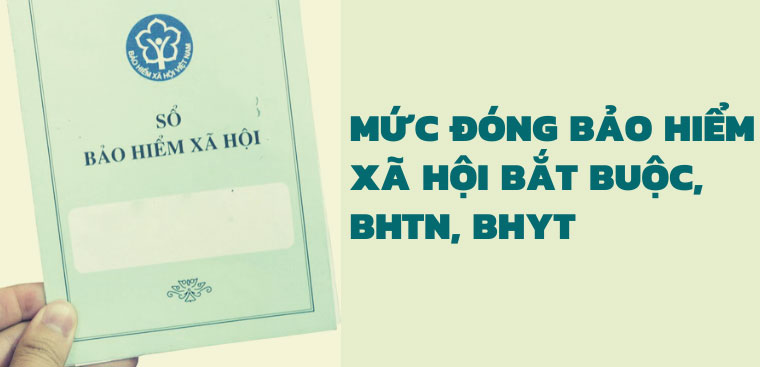 Mức đóng Bảo hiểm xã hội bắt buộc, BHTN, BHYT năm 2021