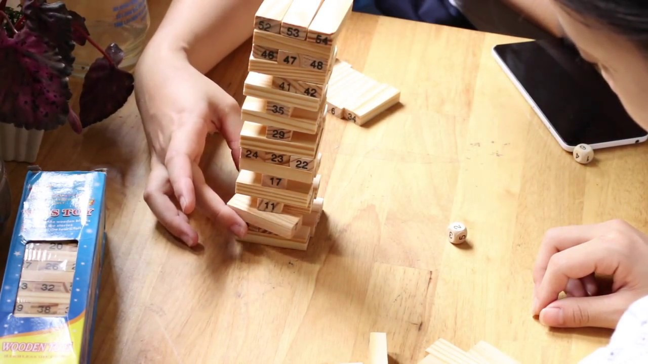 Cách chơi trò Rút gỗ Jenga - Phiên bản Rút gỗ xúc xắc